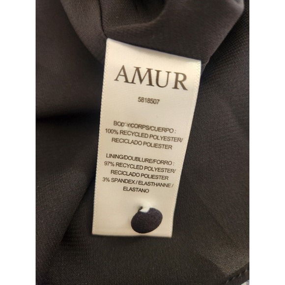 NWT AMUR Dalilah Tier Mini Dress Size 4 Black Pop Dot FC401 - Picture 10 of 11